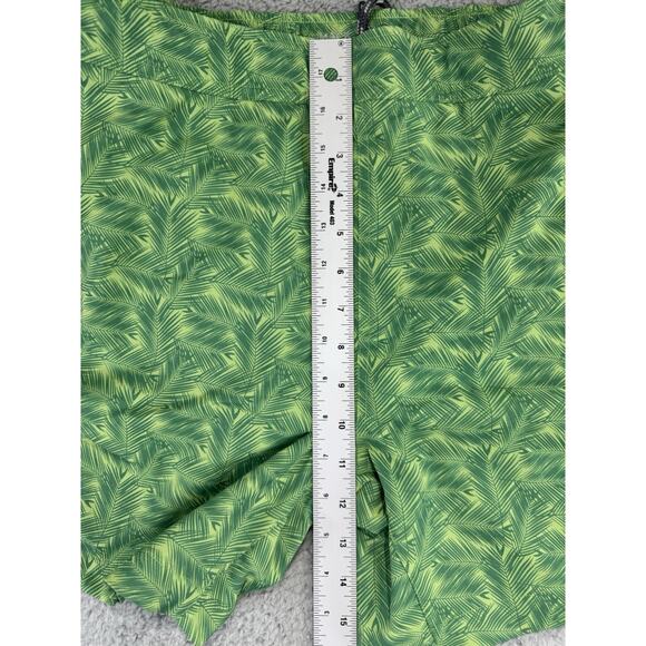 Mack Weldon Trunks Mens Swim Shorts Medium Green Leaf Print Lined Board - Picture 5 of 9